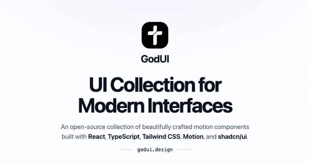 Introducing GodUI - UI Collection for Modern Interfaces
