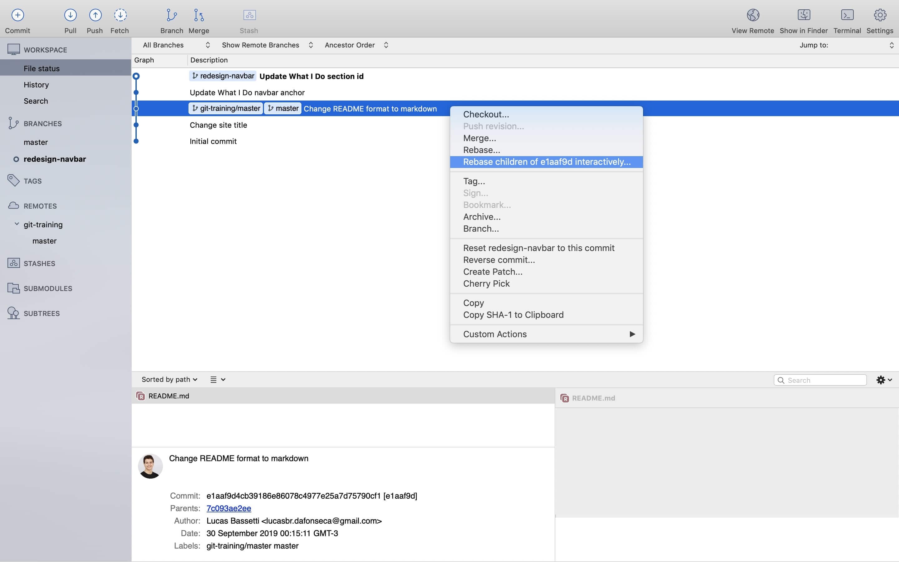 Sourcetree rebase interactively Sourcetree rebase interactively