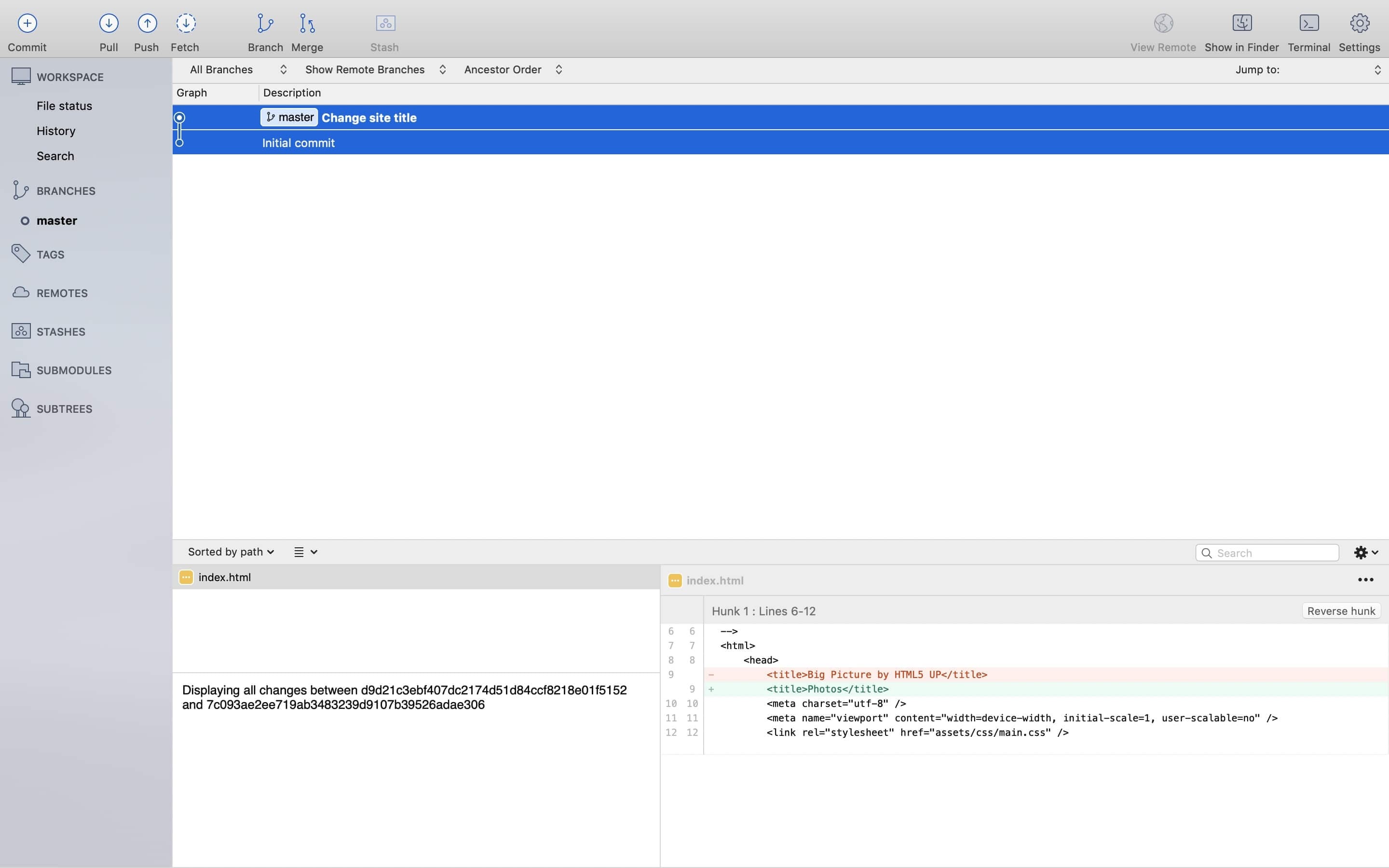 Sourcetree diff Sourcetree diff