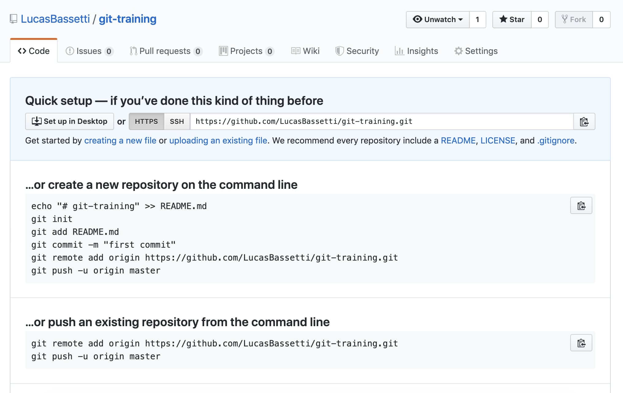 Github new repository Github new repository